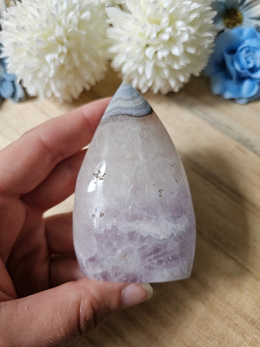 Amethyst/ Achat Freiform (15aii)