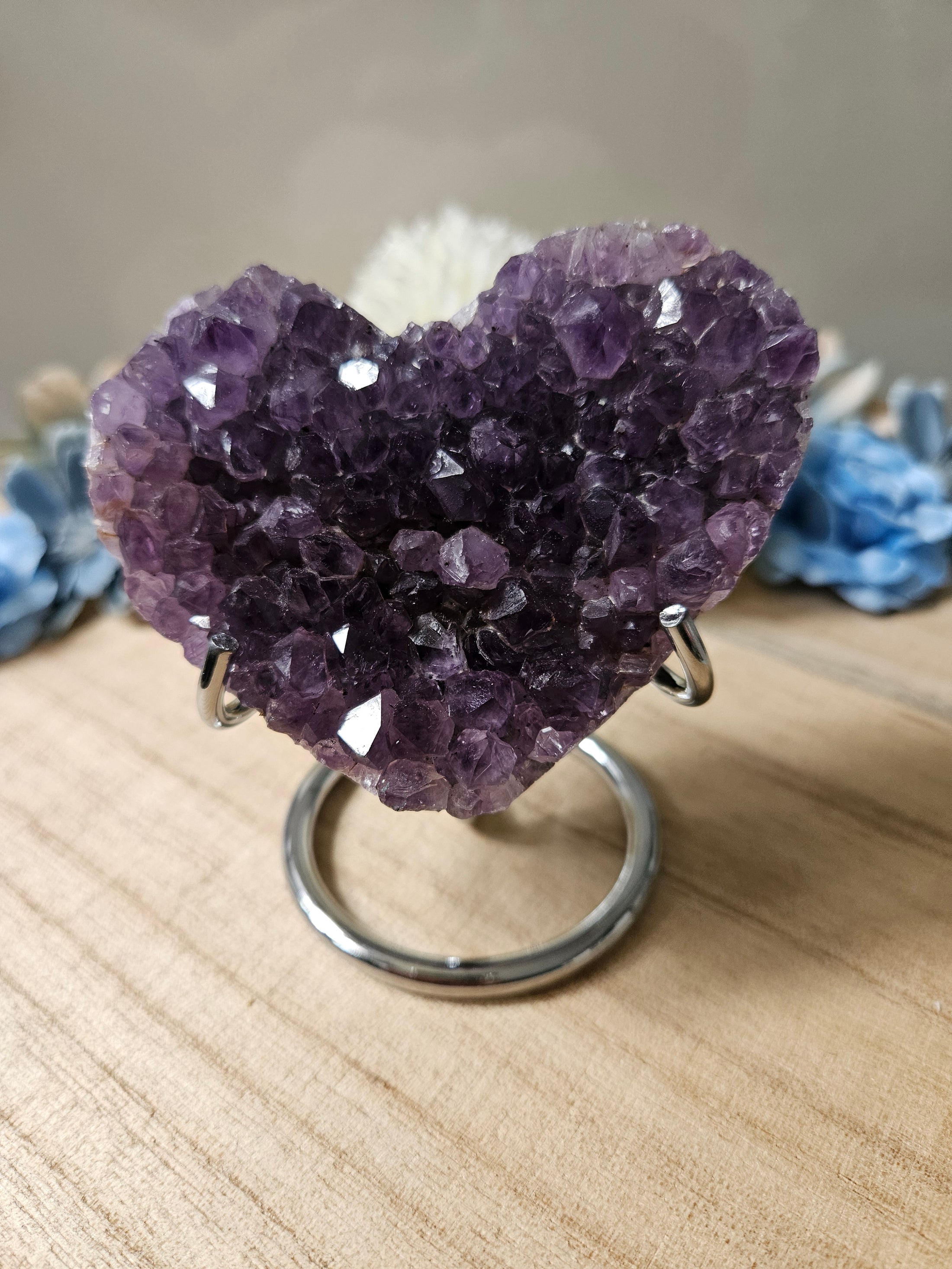 Großes druzy Amethyst Herz (35amh)