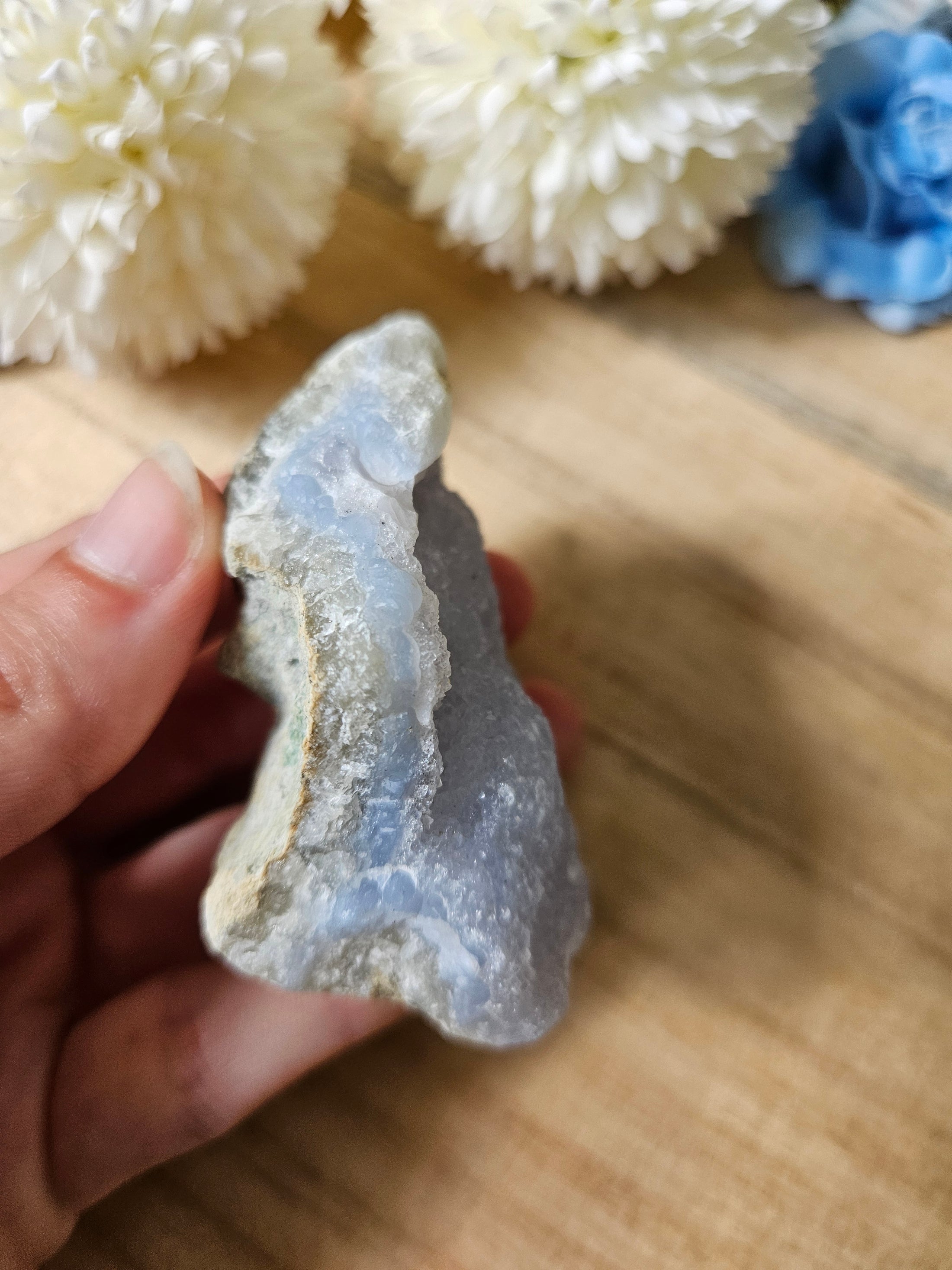 Blauer Chalcedon (10hi)