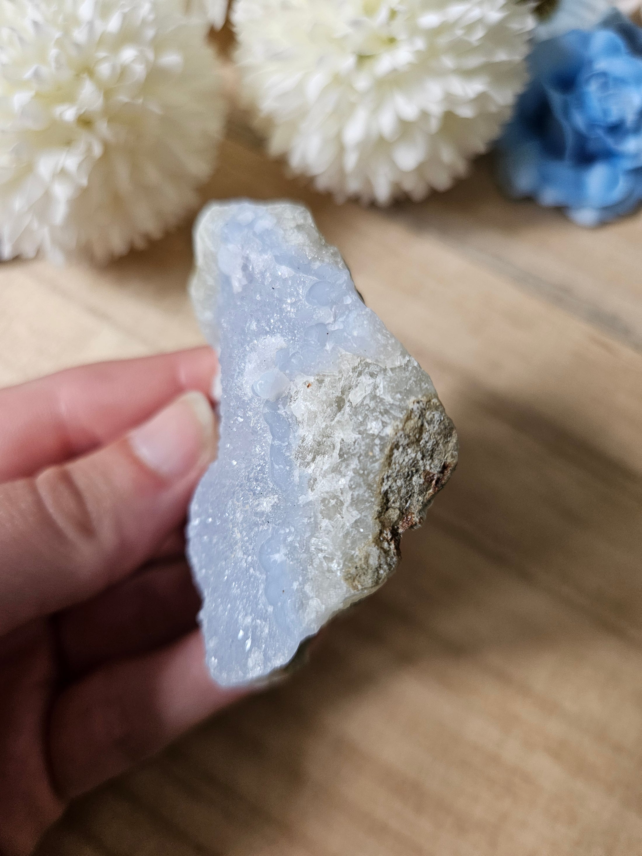 Blauer Chalcedon (10hi)