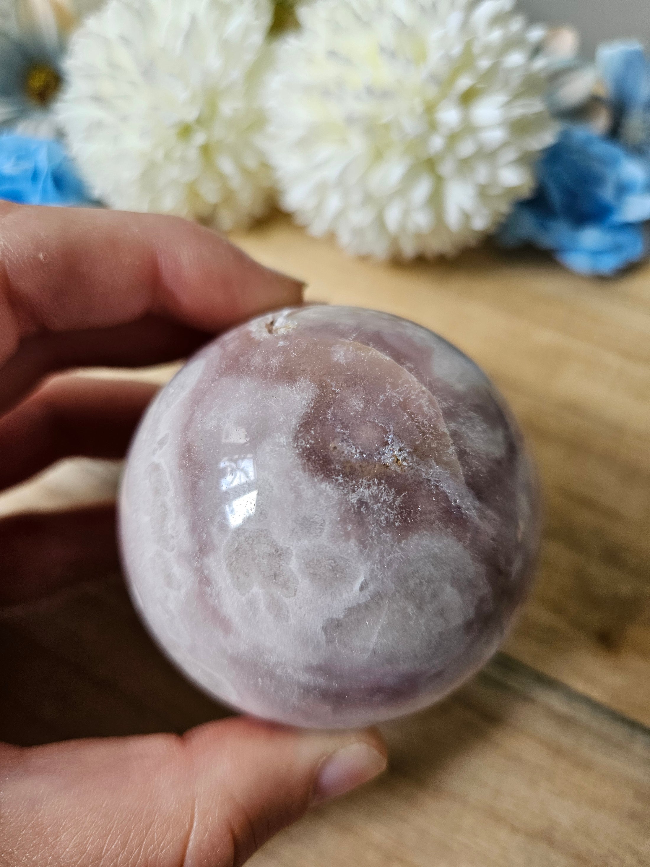 Druzy Pink Amethyst Kugel (42u)