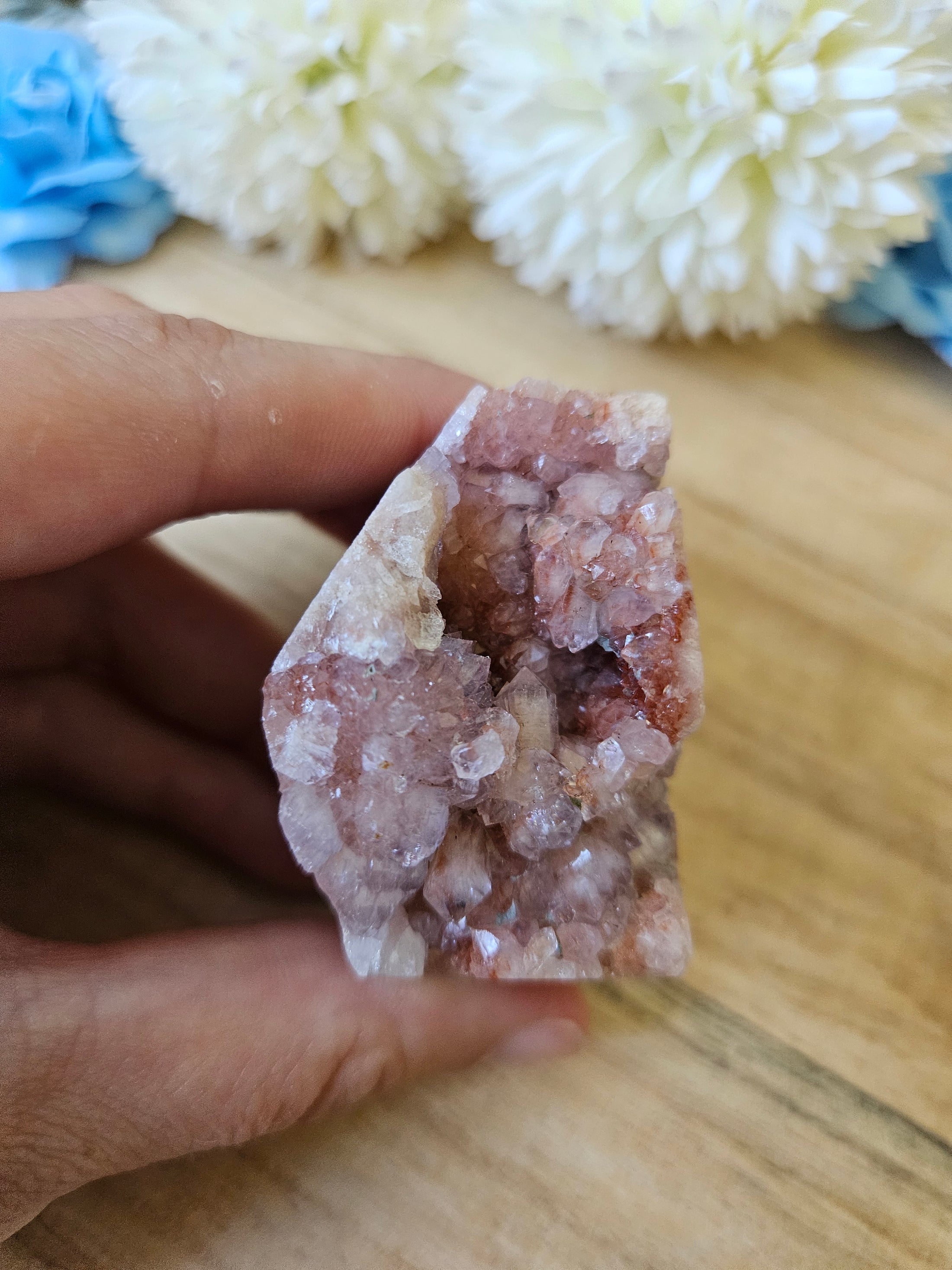 Druzy Pink Amethyst  / Blumenachat Freiform (15to)