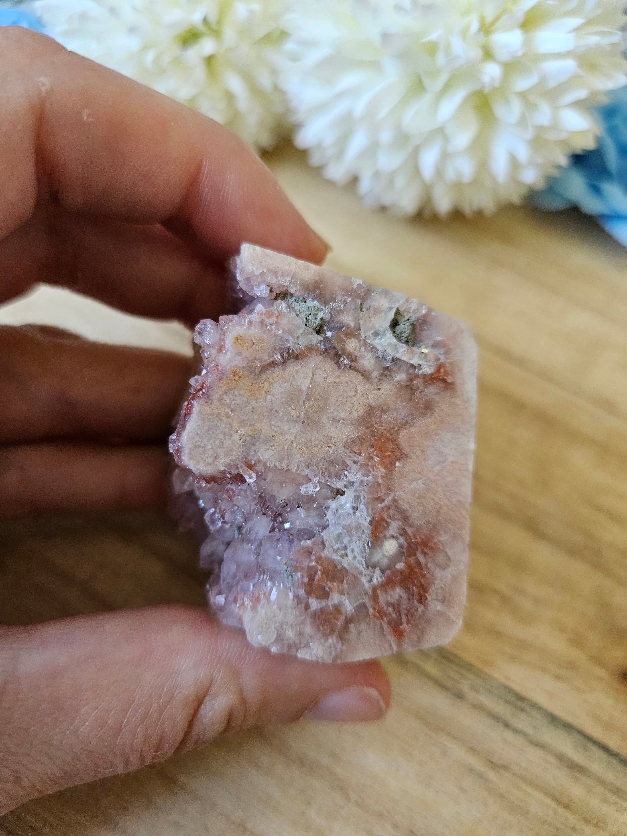 Druzy Pink Amethyst  / Blumenachat Freiform (15to)