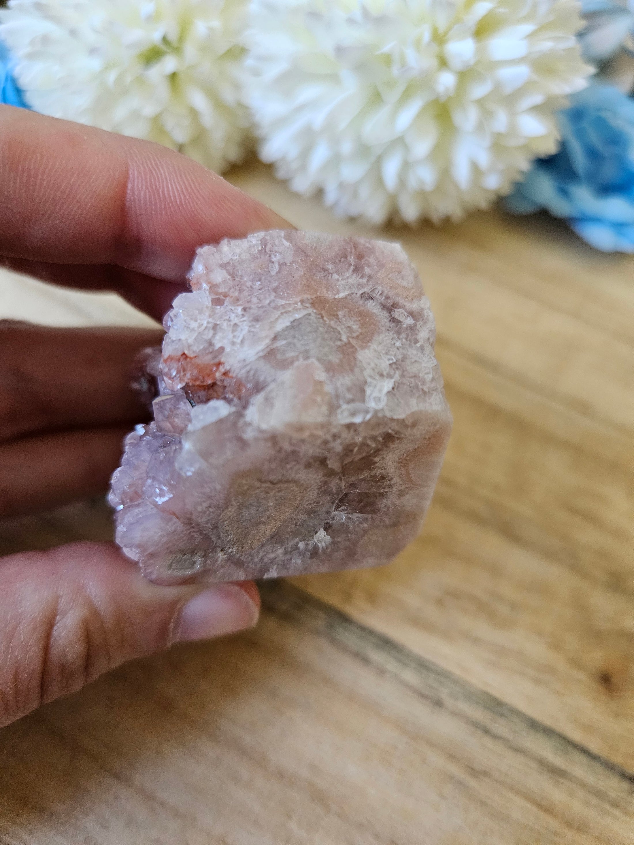 Druzy Pink Amethyst  / Blumenachat Freiform (15to)