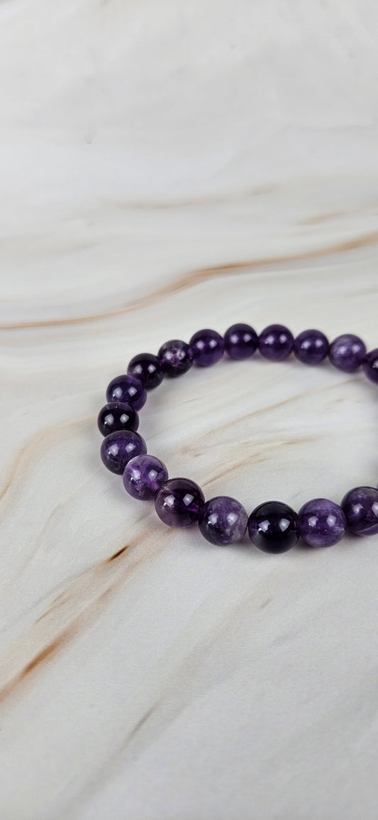 Amethyst Kugel Armband (8mm) (10ai)