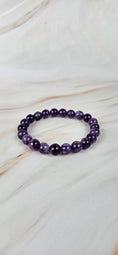 Bild in Galerie-Betrachter laden, Amethyst Kugel Armband (8mm) (10ai)
