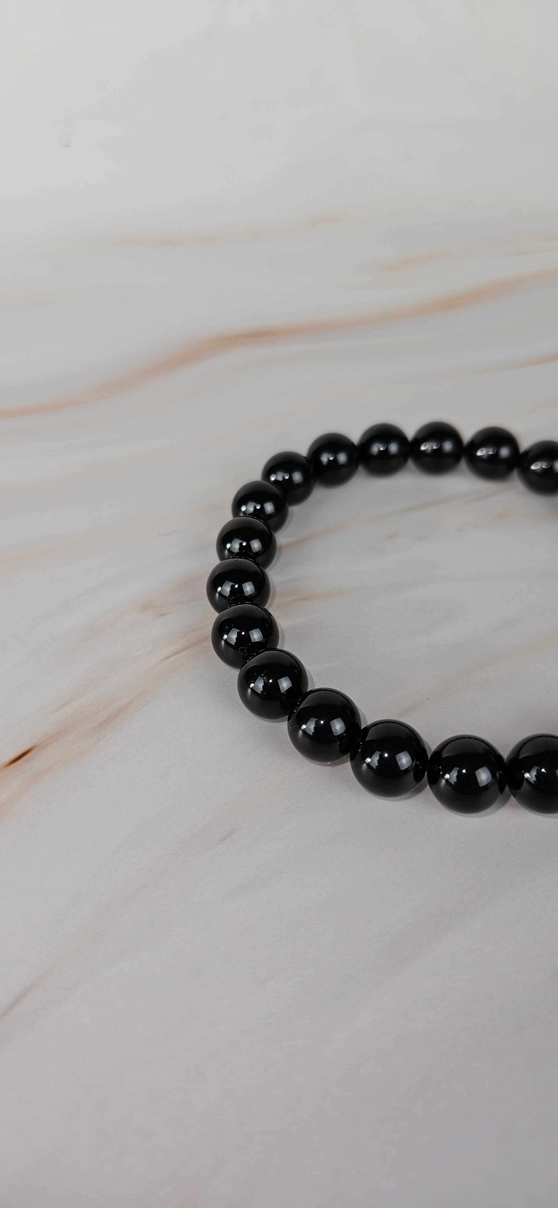 Obsidan Kugel Armband (8mm)