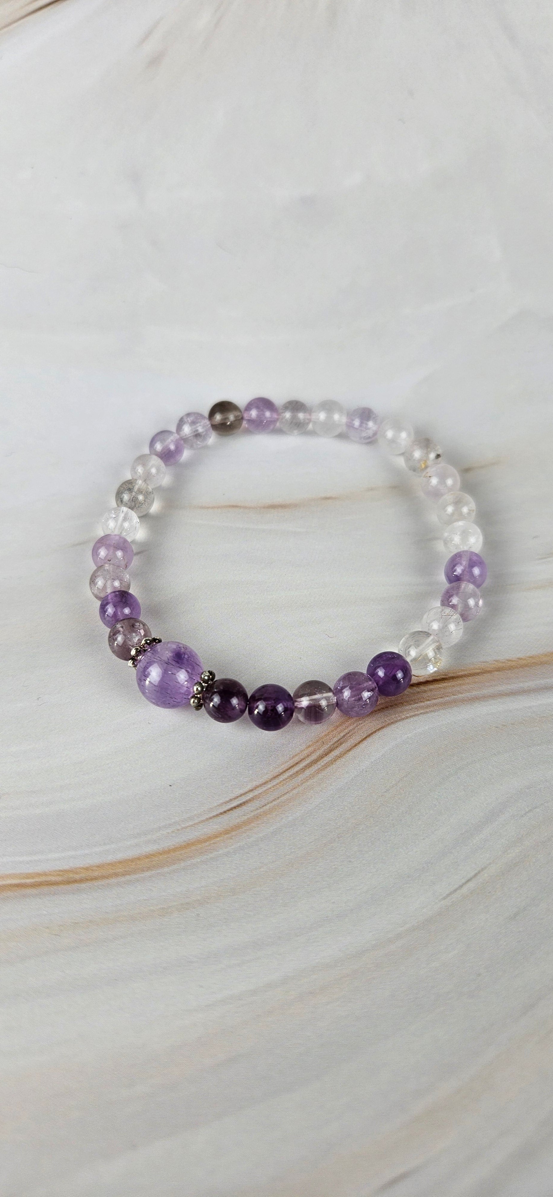 Amethyst Kugel Armband (12a)