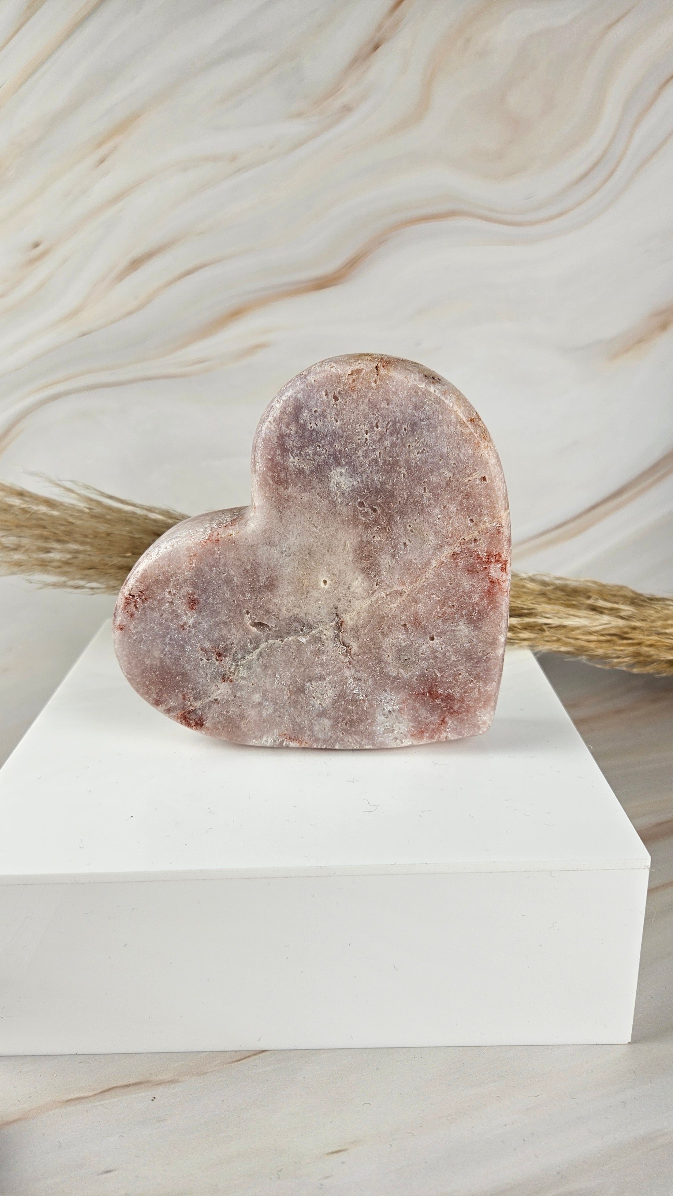 Pink Amethyst Herz (48hji)