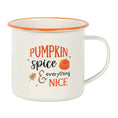 Bild in Galerie-Betrachter laden, Pumpkin Spice Autumn Fall Emaille-Tasse
