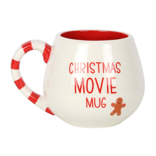 Runde Tasse mit Lebkuchenmotiv „Christmas Movie“