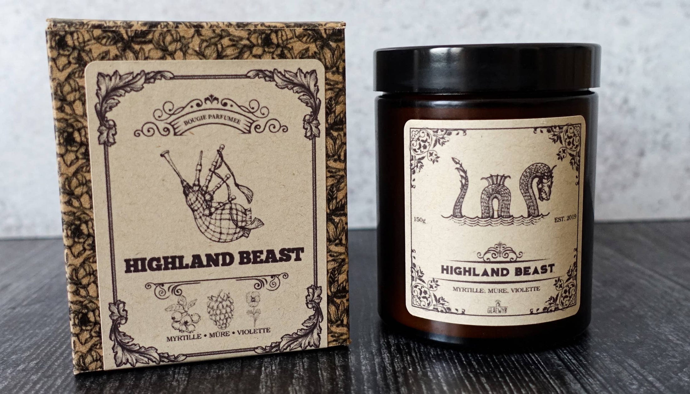 Highland Beast — Blueberry, Blackberry — Apotheker-Duftkerze