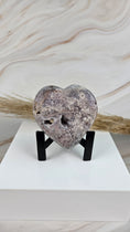 Bild in Galerie-Betrachter laden, Druzy Pink Amethyst Herz (52oo)
