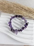 Bild in Galerie-Betrachter laden, Amethyst Splitterarmband Dunkel (8thy)
