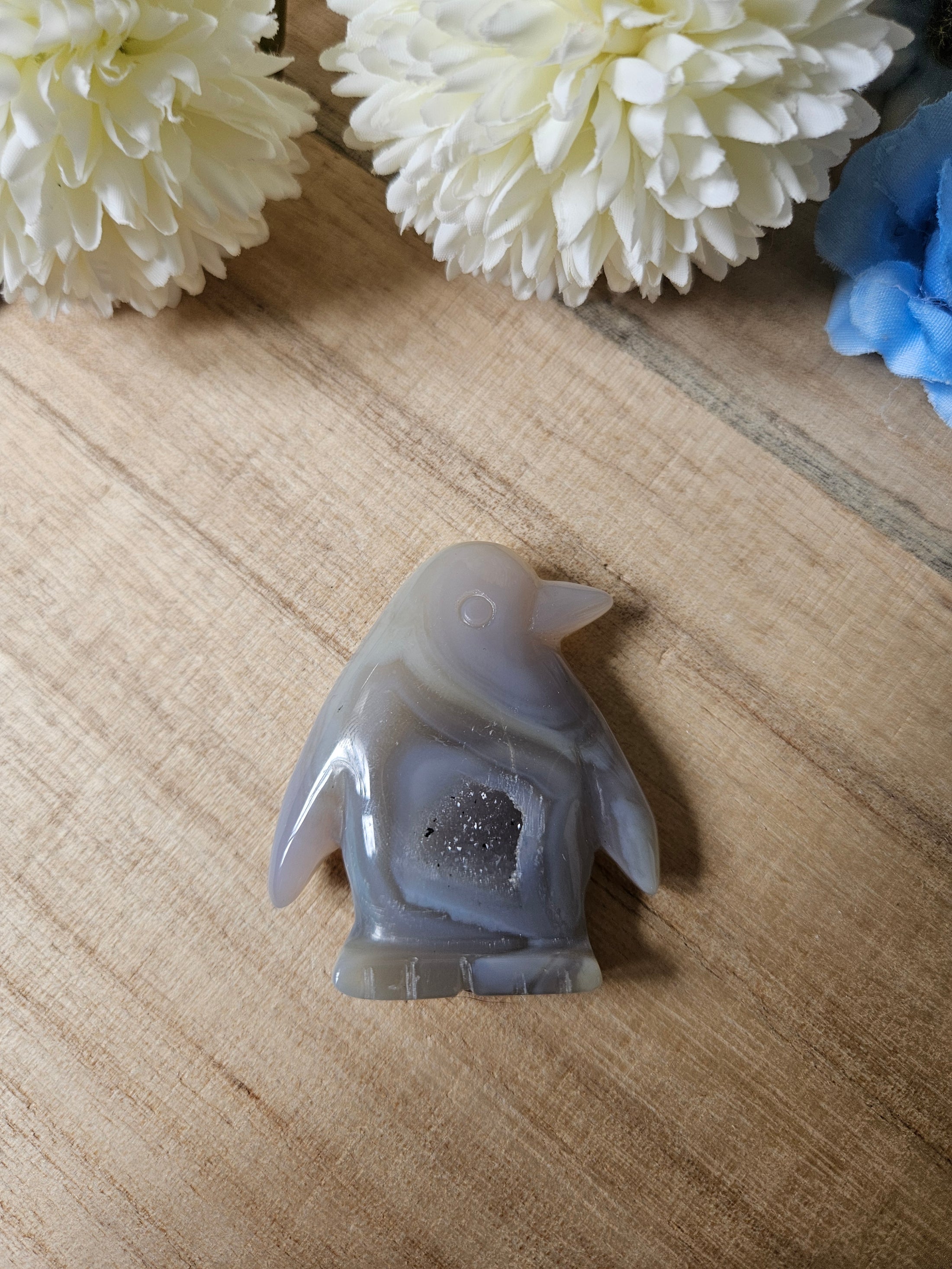 Druzy Achat Pinguin (16m)