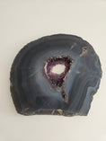 Bild in Galerie-Betrachter laden, Amethyst Achat Slab mit Ständer (49a)
