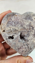 Bild in Galerie-Betrachter laden, Druzy Pink Amethyst Herz (52oo)
