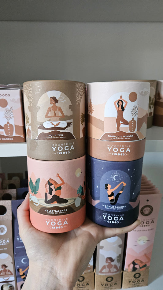 Moonshine Yoga Kerzen in verschiedenen Düften (Groß)